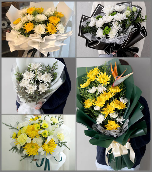 广东汕尾市陆丰市甲西镇张厝村白事花束代送